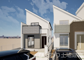 【外観】 | 藤沢市善行坂2丁目  3号棟 3期 | イメージパース（完成時に現況と異なる場合は現況優先となります）