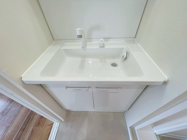 光マンションの洗面所