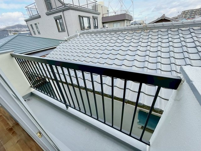 光マンションのバルコニー