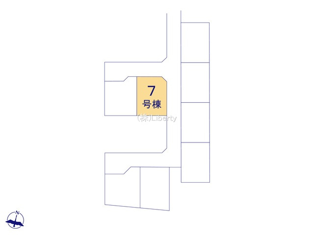 かすみがうら市下稲吉2期　新築戸建　7号棟の区画図