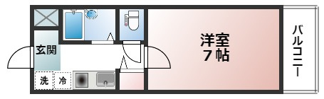 パラドール西院パートⅢの間取り