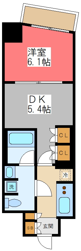 リテラス渋谷笹塚の間取り