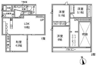 【間取り】 | 坊袋戸建