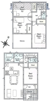 【間取り】 | 【仲介手数料無料！！】八王子市大塚　新築戸建て（全4棟）4号棟　5680万円