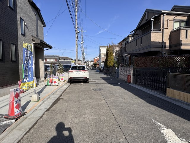葛飾区東水元３丁目新築戸建（３丁目1901番）の前面道路含む現地写真|東側前面道路・幅員約6ｍ