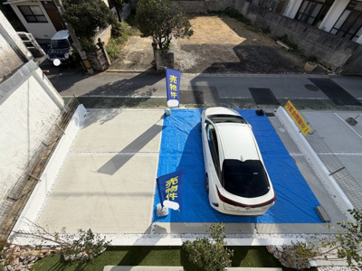 【駐車場】 | 沖縄市知花（全3棟）C号棟 | C号棟　並列駐車3台完備♪