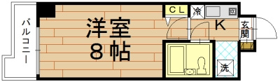 パラドール西院パートⅠの間取り