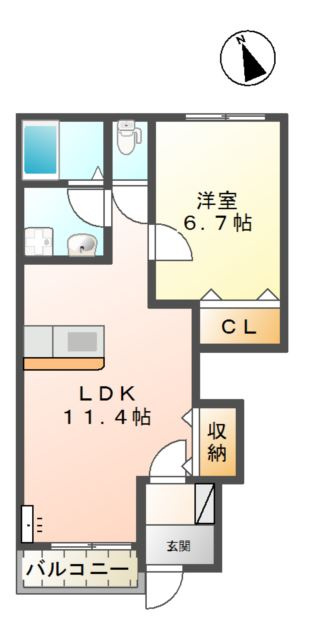 マリンハイムⅡの間取り