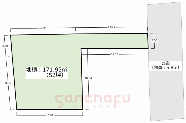 【土地図】 | 世田谷区世田谷3丁目古屋付土地