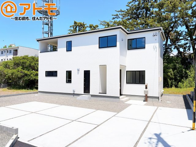 【外観】 | 清水区三保7期　新築戸建　3号棟 | 飽きの来ないシンプルな外観は、長く住むためのポイントのひとつです♪