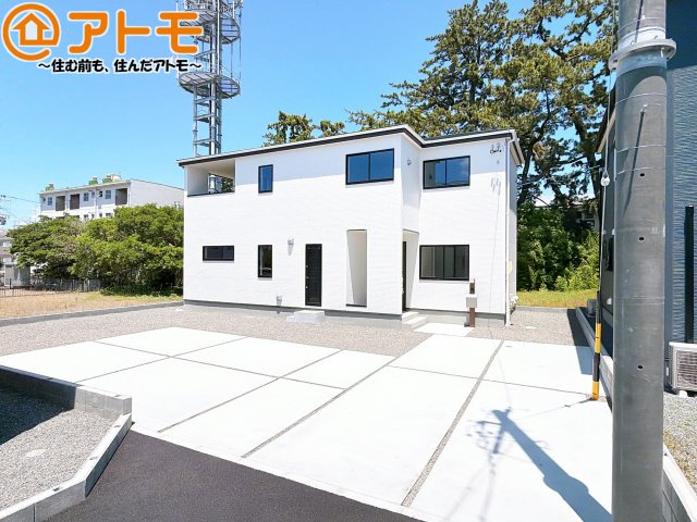 【駐車場】 | 清水区三保7期　新築戸建　3号棟 | 庭としても広々駐車スペースとしても利用できます♪