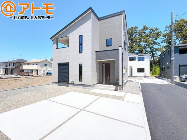【外観】 | 清水区三保7期　新築戸建　2号棟 | どっしりとした外観は安心感のあるマイホームを実感できますね♪