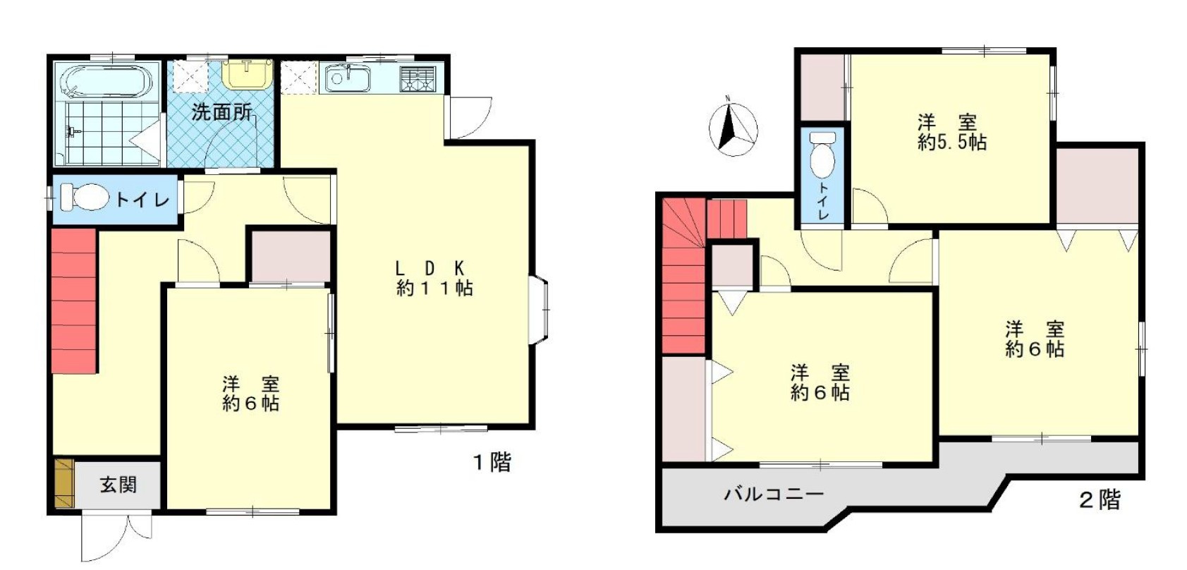 【中古戸建】伊勢崎市宮子町の間取り|■間取り図｜敷地面積：165.12（約49.94坪）　建物面積：91.91（約27.8坪）
