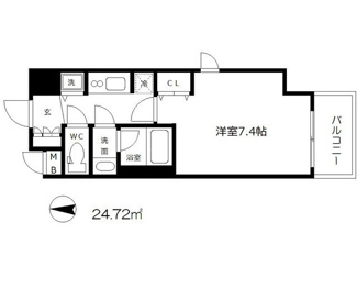 【間取り】 | ララプレイス大手通LD | ララプレイス大手通LD　間取り
