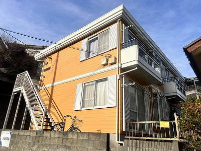 松戸市八ケ崎１丁目のアパートの外観