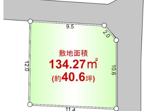 敷地面積40.6坪！　売地　西東京市向台町4丁目
