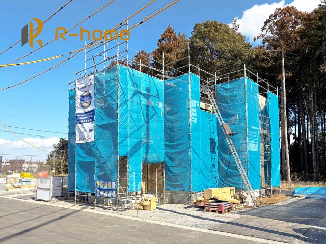 かすみがうら市下稲吉2期　新築戸建て　3号棟の外観|ご予約を頂ければ、『平日』はもちろん『早朝』や『夜間』もご見学可能です♪お気軽にお申し付けください♪