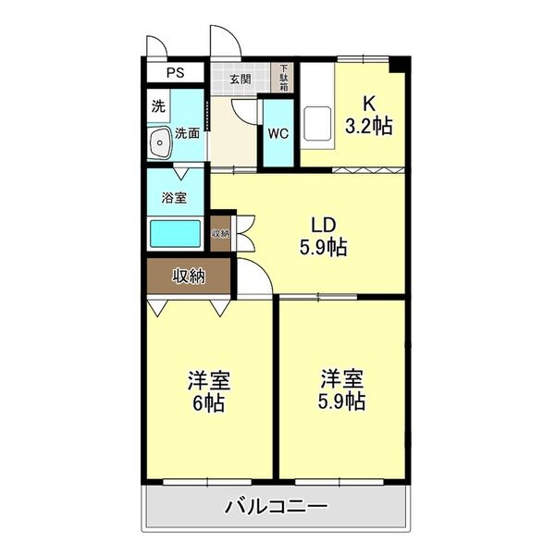 【間取り】 | NK津島Ⅲ（ビッグランドN）