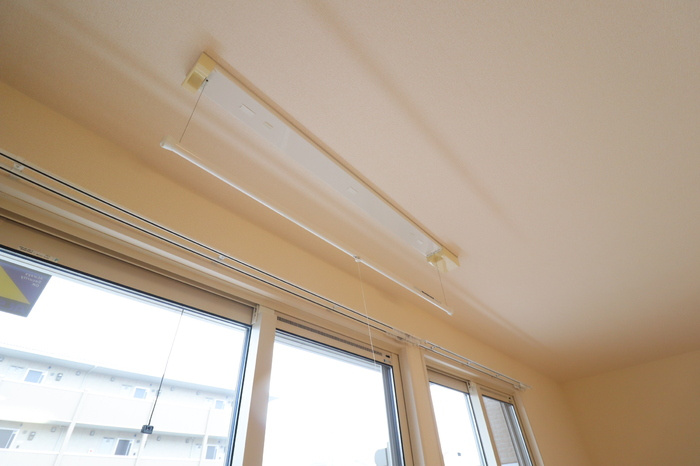 ひたち野 Merry.Palの設備|室内物干し（雨の日などに重宝します）