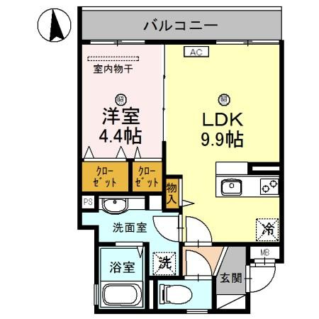 ルリエ江坂の間取り