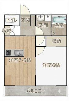 【間取り】 | メゾン　ファーストリリィ | ※図面と現況が異なった場合は、現況を優先と致します。