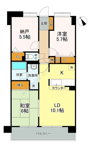 リベルテ戸田の間取り
