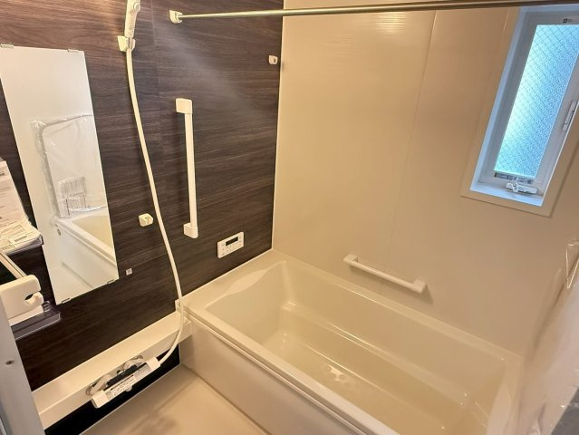 川越市南大塚4丁目　新築一戸建て　1号棟の浴室|コンパクトで使いやすいお風呂です