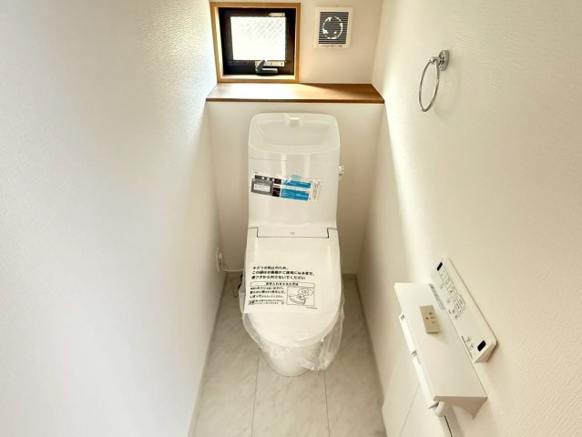 川越市南大塚4丁目　新築一戸建て　1号棟のトイレ|コンパクトで使いやすいトイレです