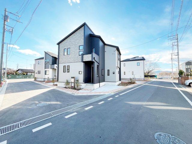 祝　成約済み　八王子市　楢原町　新築戸建ての前面道路含む現地写真|～仲介手数料無料☆八王子ひなた不動産～八王子市楢原町　新築戸建て