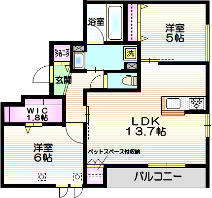 ＭＡＩＳＯＮ　ＡＳＵＫＡ　Ⅲの間取り