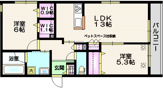 ＭＡＩＳＯＮ　ＡＳＵＫＡ　Ⅲの間取り