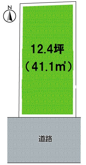 尼崎市西昆陽　売土地の土地図