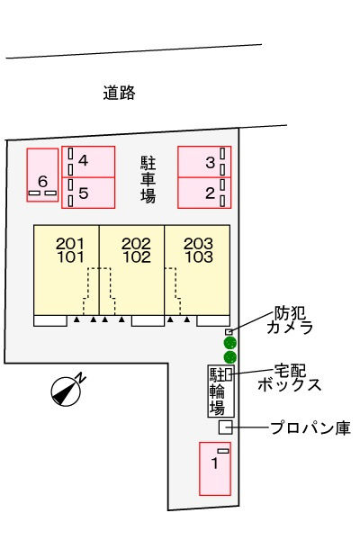 ラ・ヴィットの区画図|駐車場