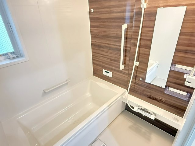 川越市南大塚4丁目　未入居一戸建て　3号棟の浴室|日々の疲れを癒すお風呂付です