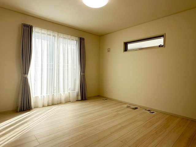 川越市南大塚4丁目　未入居一戸建て　3号棟の寝室|落ち着いた色調の寝室です