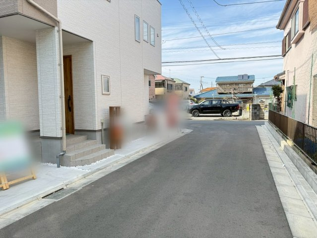 川越市南大塚4丁目　未入居一戸建て　3号棟の前面道路含む現地写真|前面道路含む現地写真です
