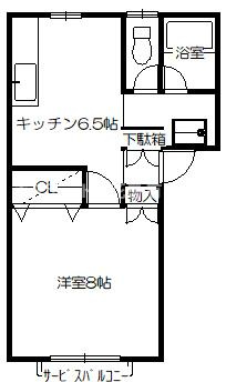 シティハイツの間取り