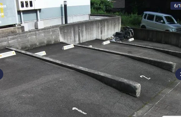 宮城県二本松市　一棟アパートの駐車場