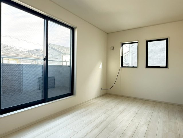 川越市南大塚4丁目　未入居一戸建て　4号棟の寝室|落ち着いた色調の寝室です