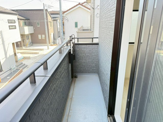 川越市南大塚4丁目　未入居一戸建て　4号棟のバルコニー|広々としたバルコニーです
