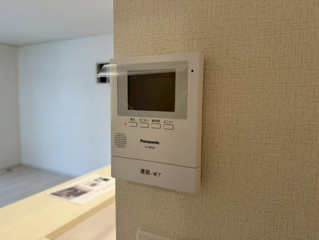 川越市南大塚4丁目　未入居一戸建て　4号棟の防犯設備|モニター付きインターホン