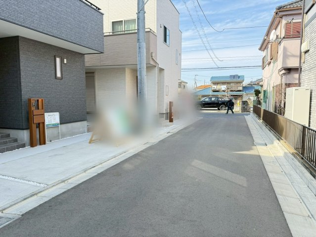 川越市南大塚4丁目　未入居一戸建て　4号棟の前面道路含む現地写真|前面道路含む現地写真です