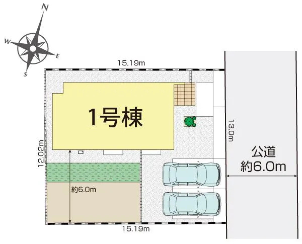 [新築住宅] 坂戸市鶴舞2丁目 4期 全1棟の区画図
