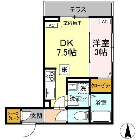 【間取り】 | Dスクエア子安町