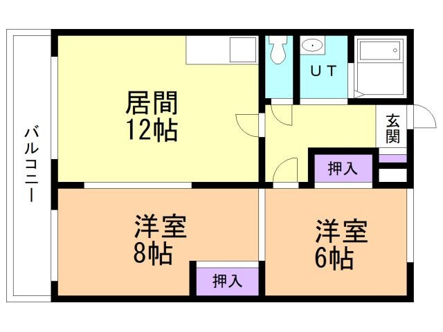 メゾンドホークの間取り