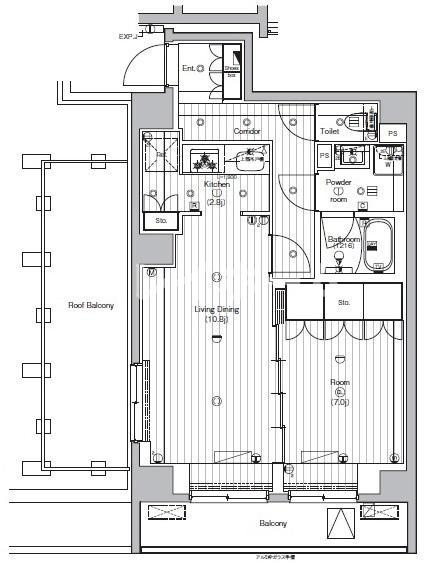 PREMIUM CUBE 大森 TROISの間取り