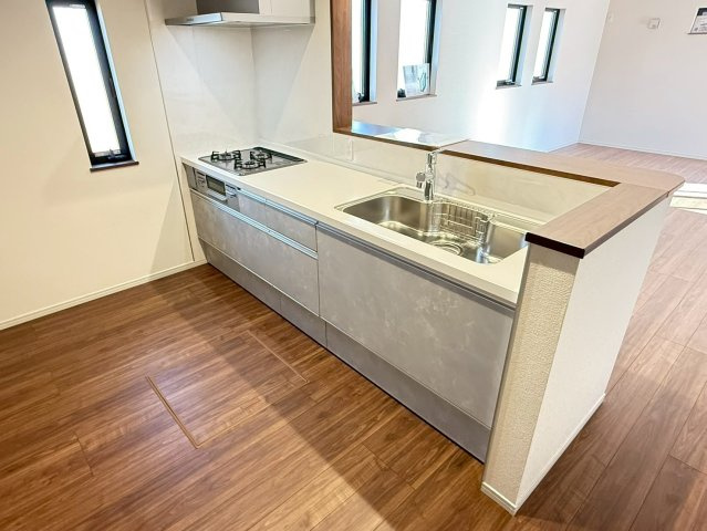 川越市南大塚4丁目　未入居一戸建て　17号棟のキッチン|きれいなキッチンです