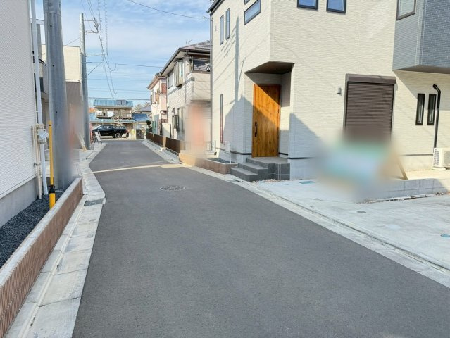 川越市南大塚4丁目　未入居一戸建て　17号棟の前面道路含む現地写真|前面道路含む現地写真です