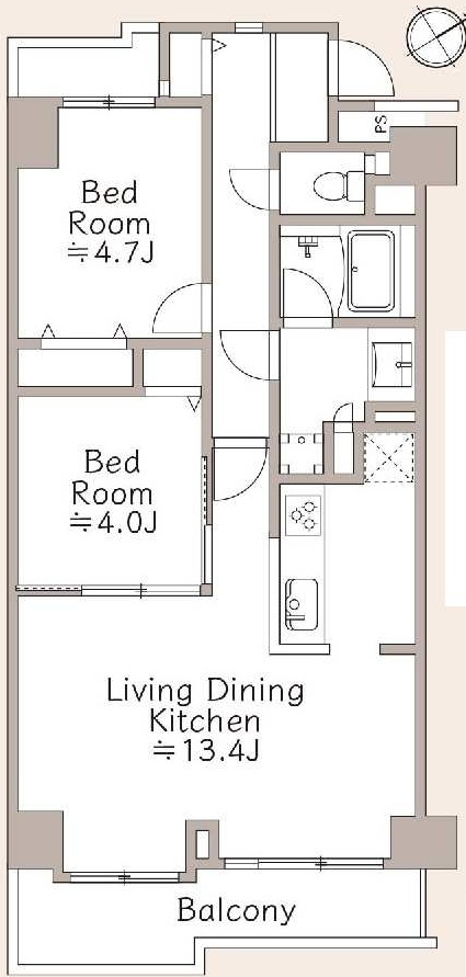 コスモ戸塚パークスクエアの間取り