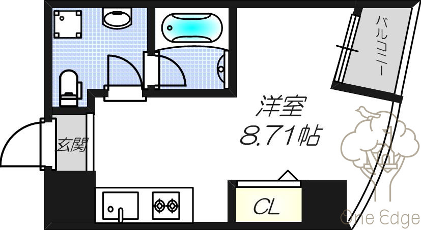 パークフロント北梅田の間取り